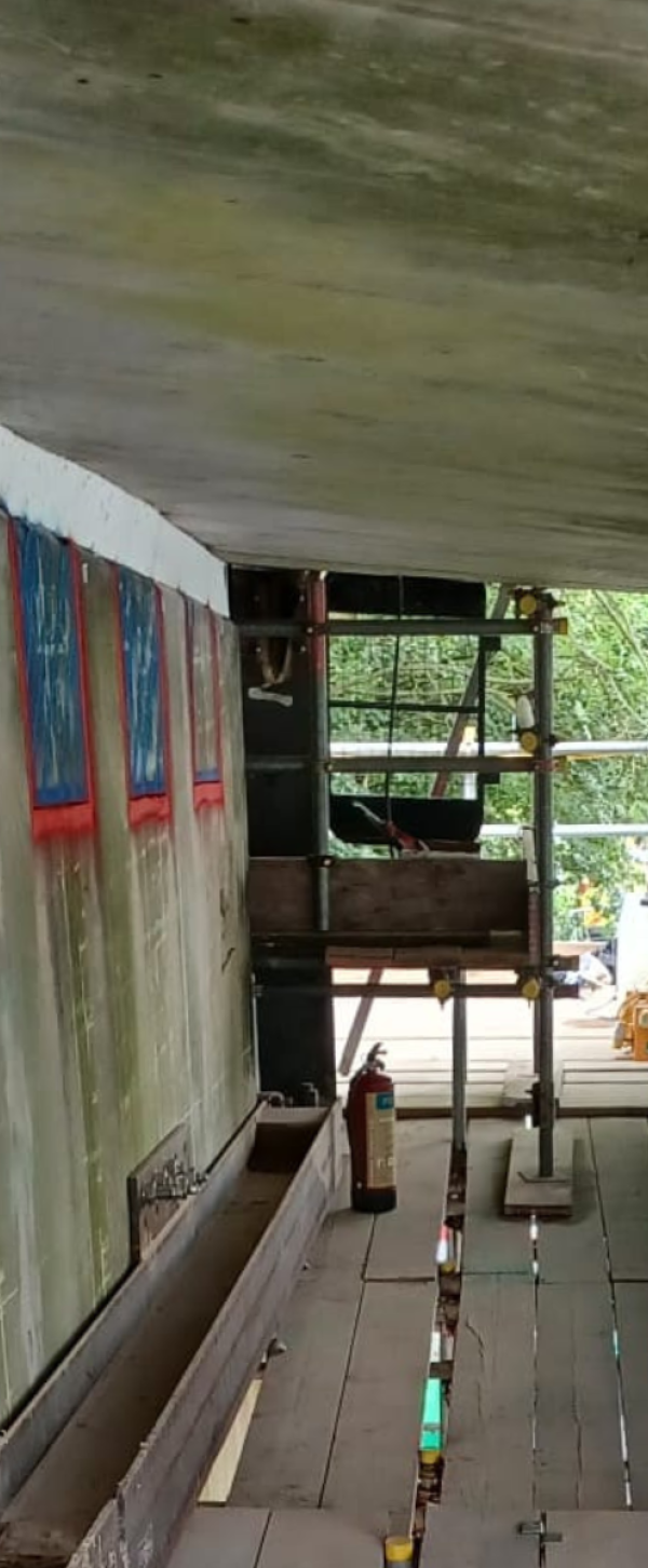 Quarry Hill scaffolding 