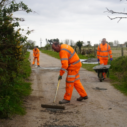 Rugby club road repairs