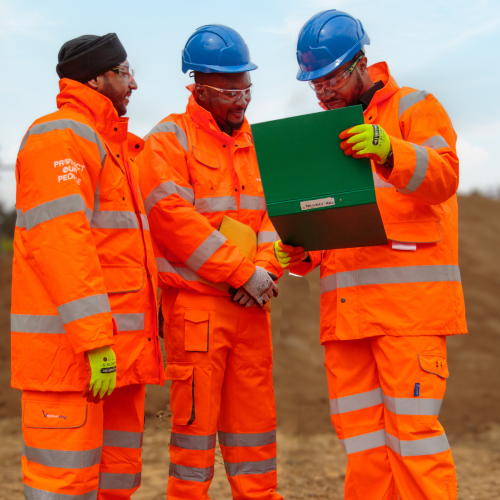 Operational staff assessing file