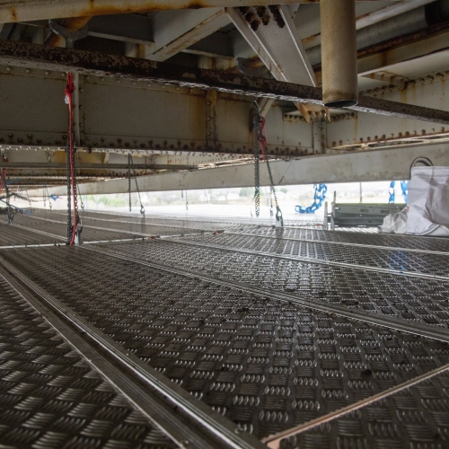 V-Deck access system installed on bridge