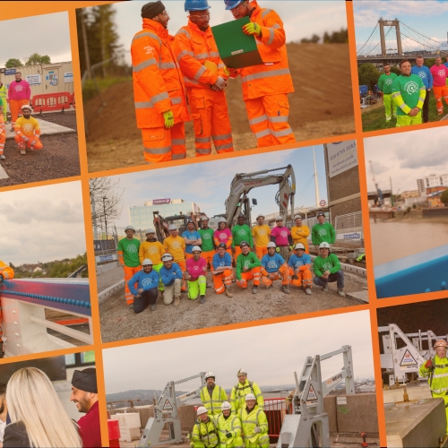 collage of health and safety related images