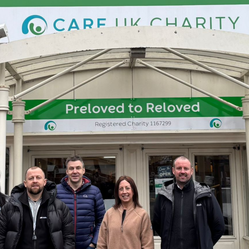 VolkerLaser volunteers outside CARE UK