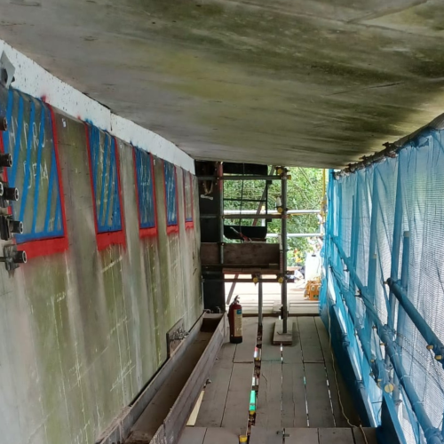 Quarry Hill scaffolding 