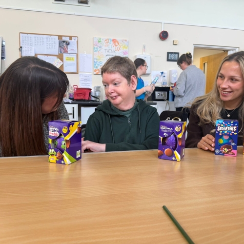 Easter egg donation at the Myriad Centre
