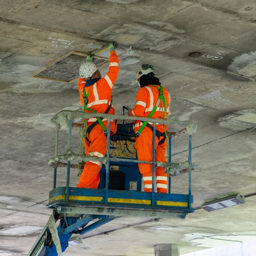 Concrete repairs to the A167(M) Central Motorway