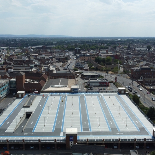 Wellington Square car park completed works