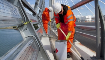 Coating application on bridge
