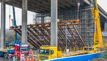 Temporary works to Stockbury Viaduct