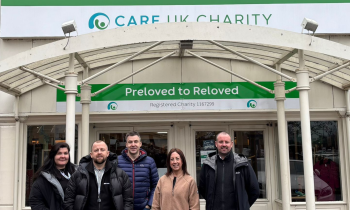 VolkerLaser volunteers outside CARE UK