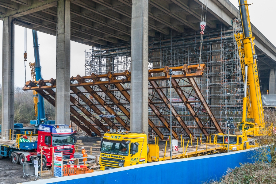 Temporary works to Stockbury Viaduct