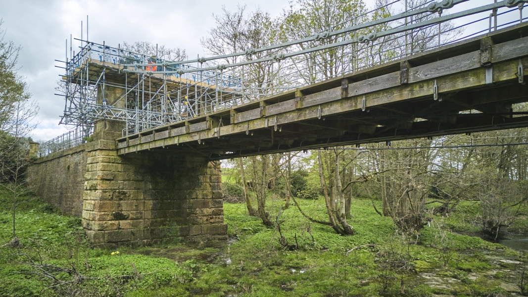 Whorlton Suspension Bridge works