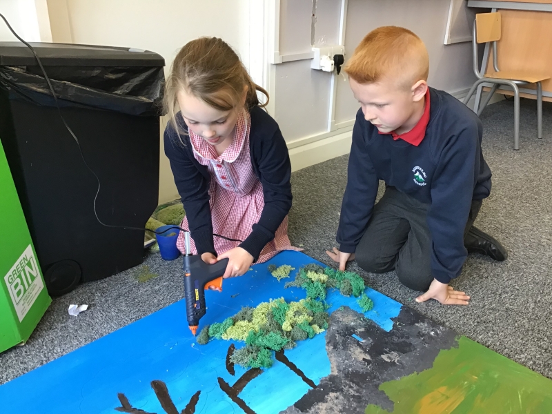 Primary school artwork creation