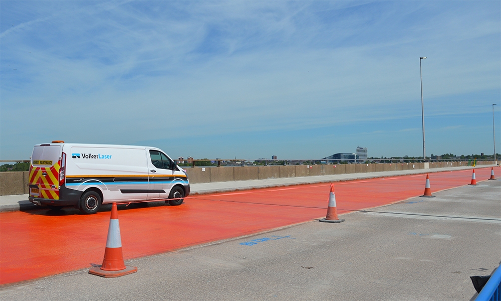 Waterproofing on M5 Oldbury Viaduct