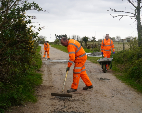 Rugby club road repairs