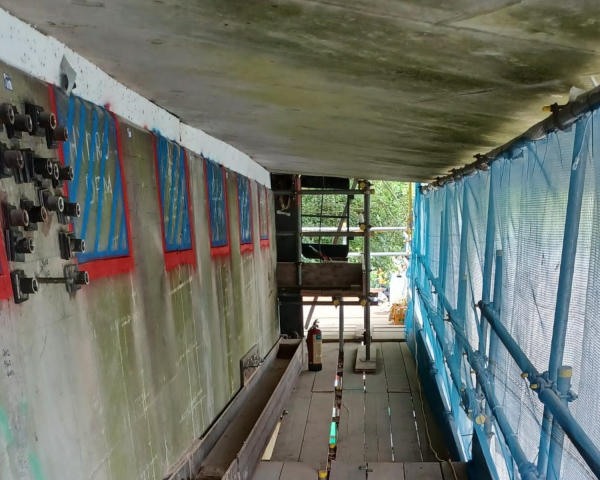 Quarry Hill scaffolding 