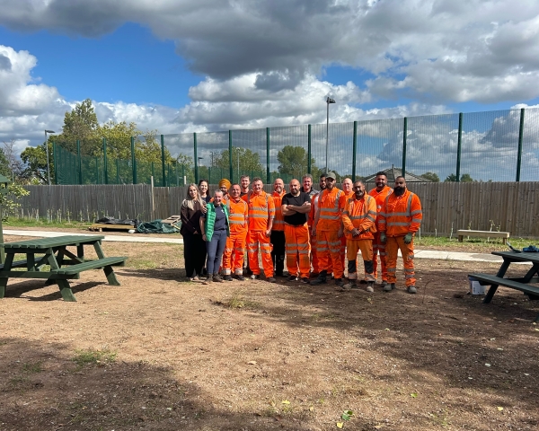 Group of volunteers in Birmingham project