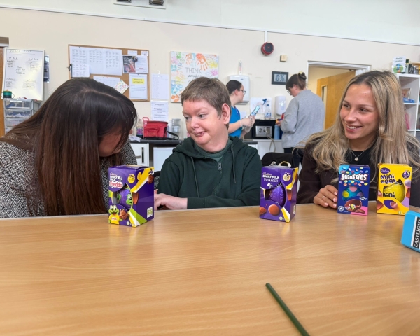 Easter egg donation at the Myriad Centre