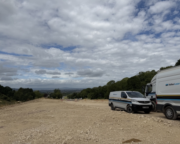 VolkerLaser carrying out works at A417 Missing Link
