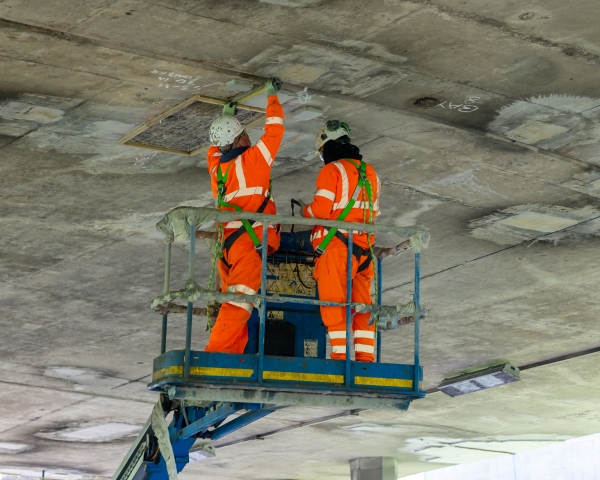 Concrete repairs to the A167(M) Central Motorway