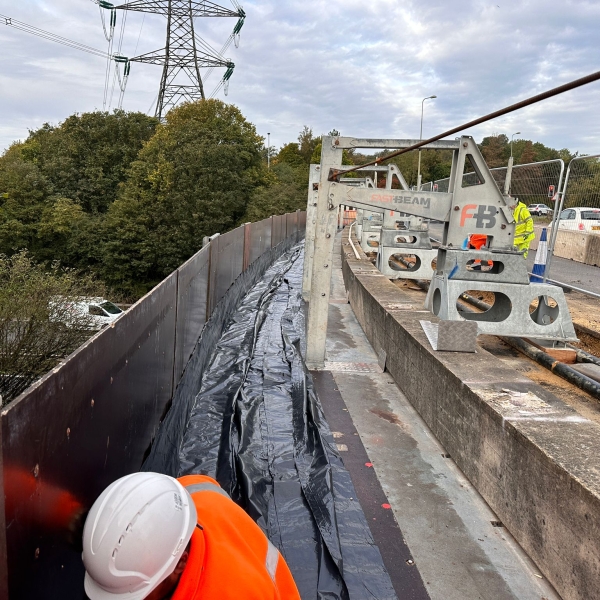 VolkerLaser at the A34 Botley interchange