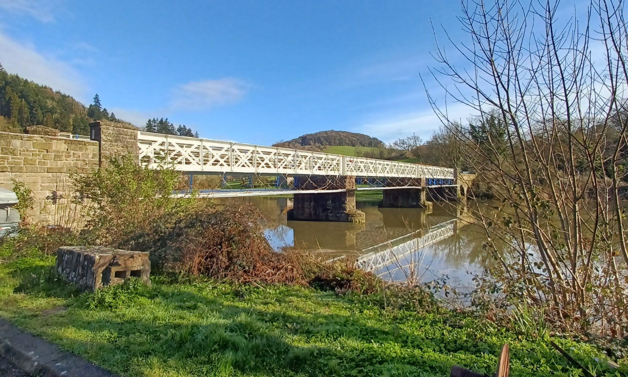 Completed refurbishment works to Tintern Wireworks Bridge