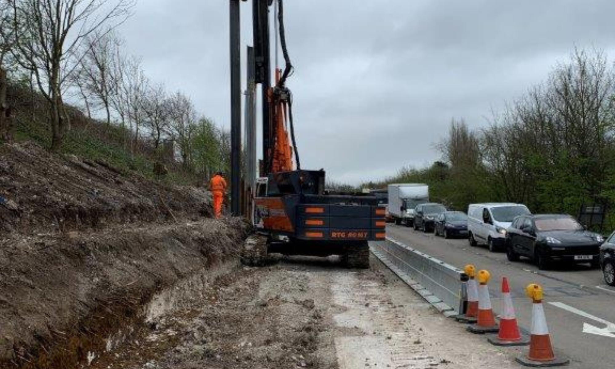 A3 Stoke Interchange works