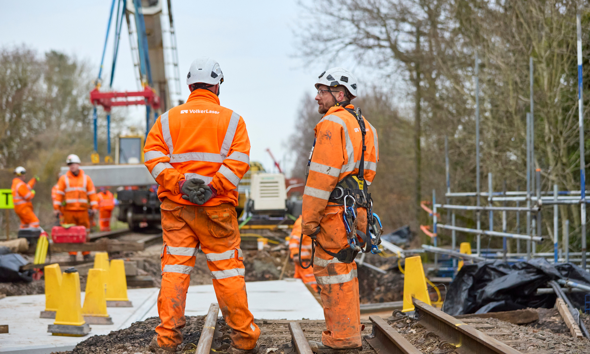 Works on heritage rail project