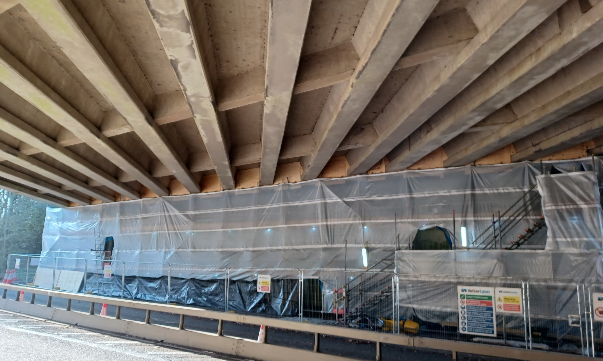 Works to M3 Hackwood Road Bridge