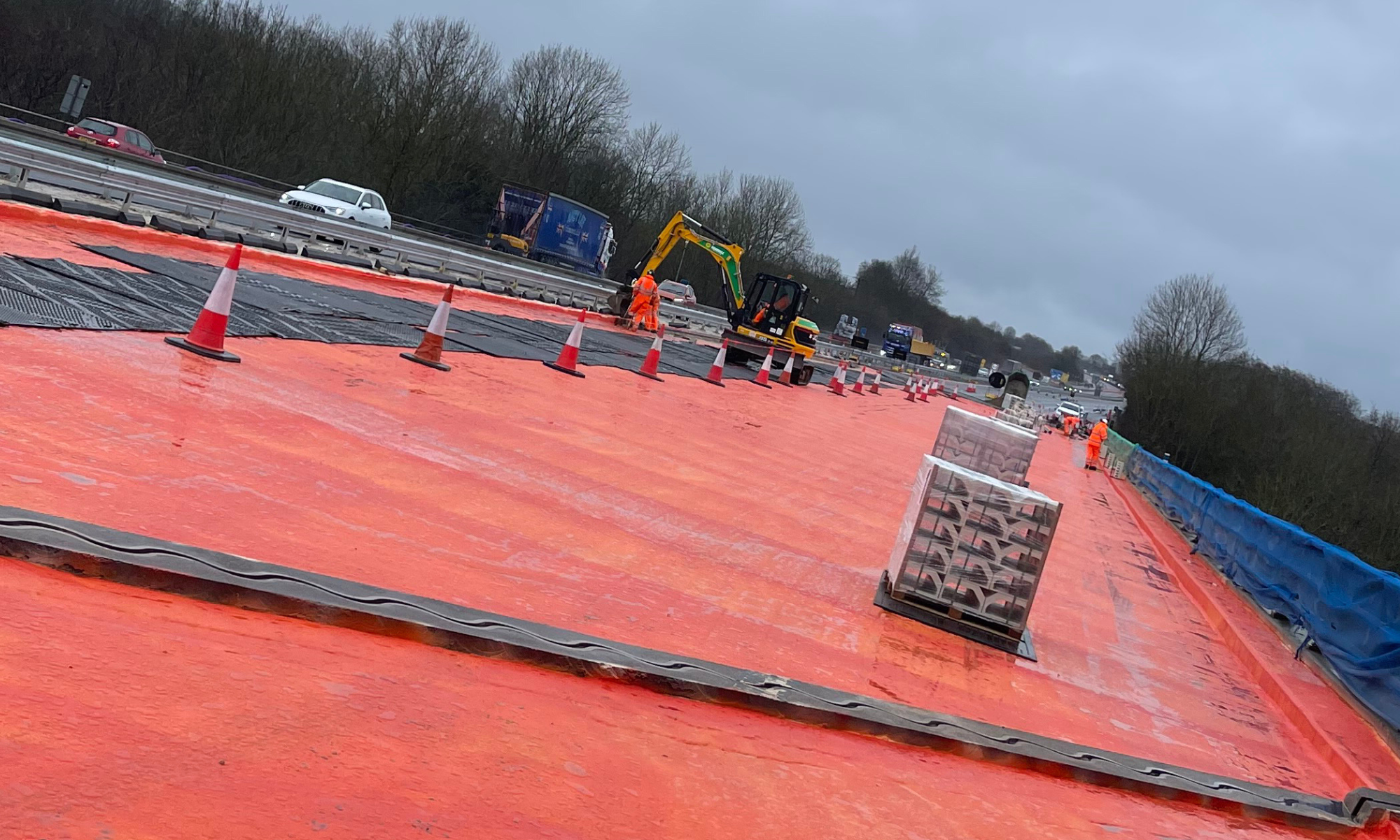Works on M4 Welford Viaduct