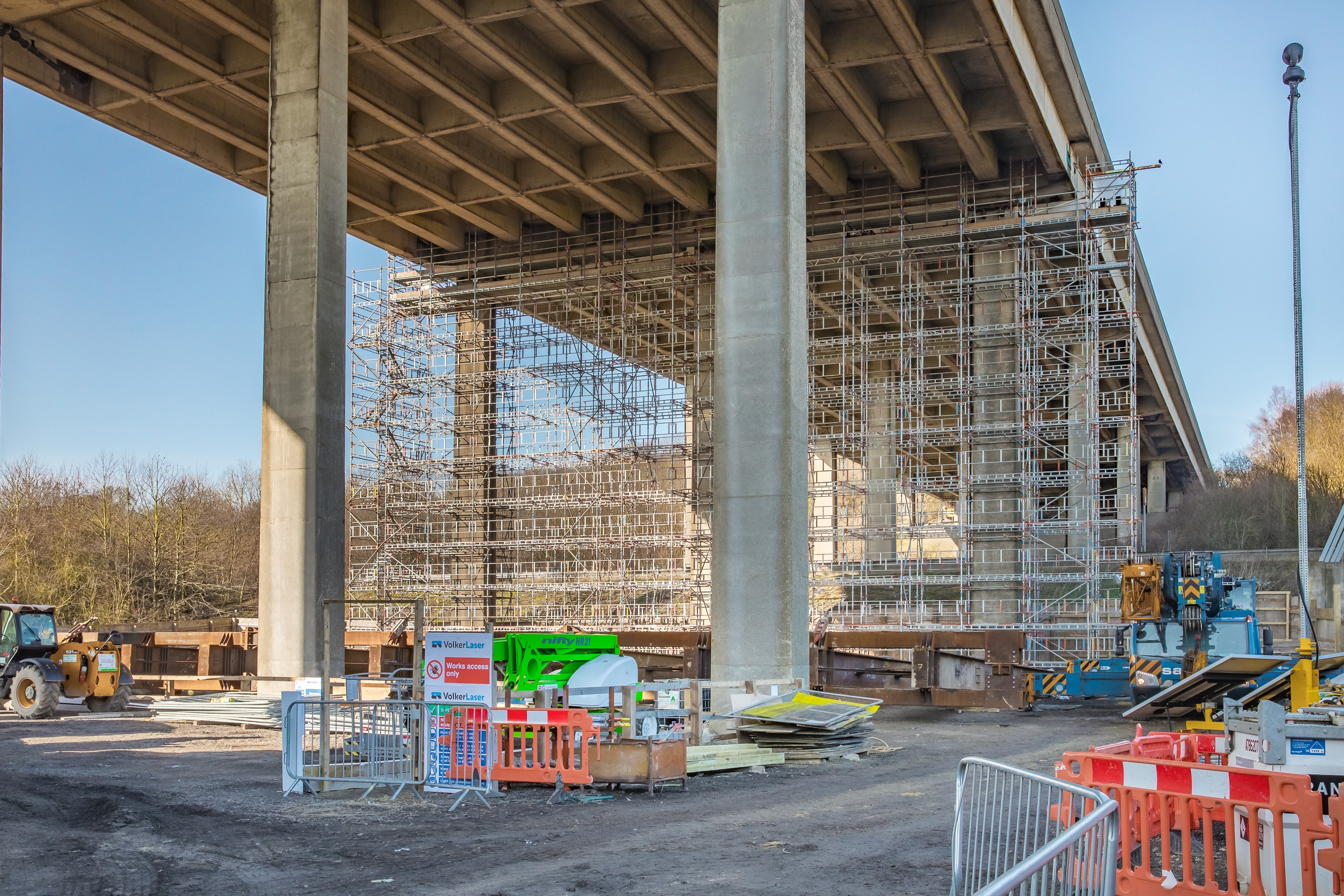Works on the M2 Stockbury Viaduct