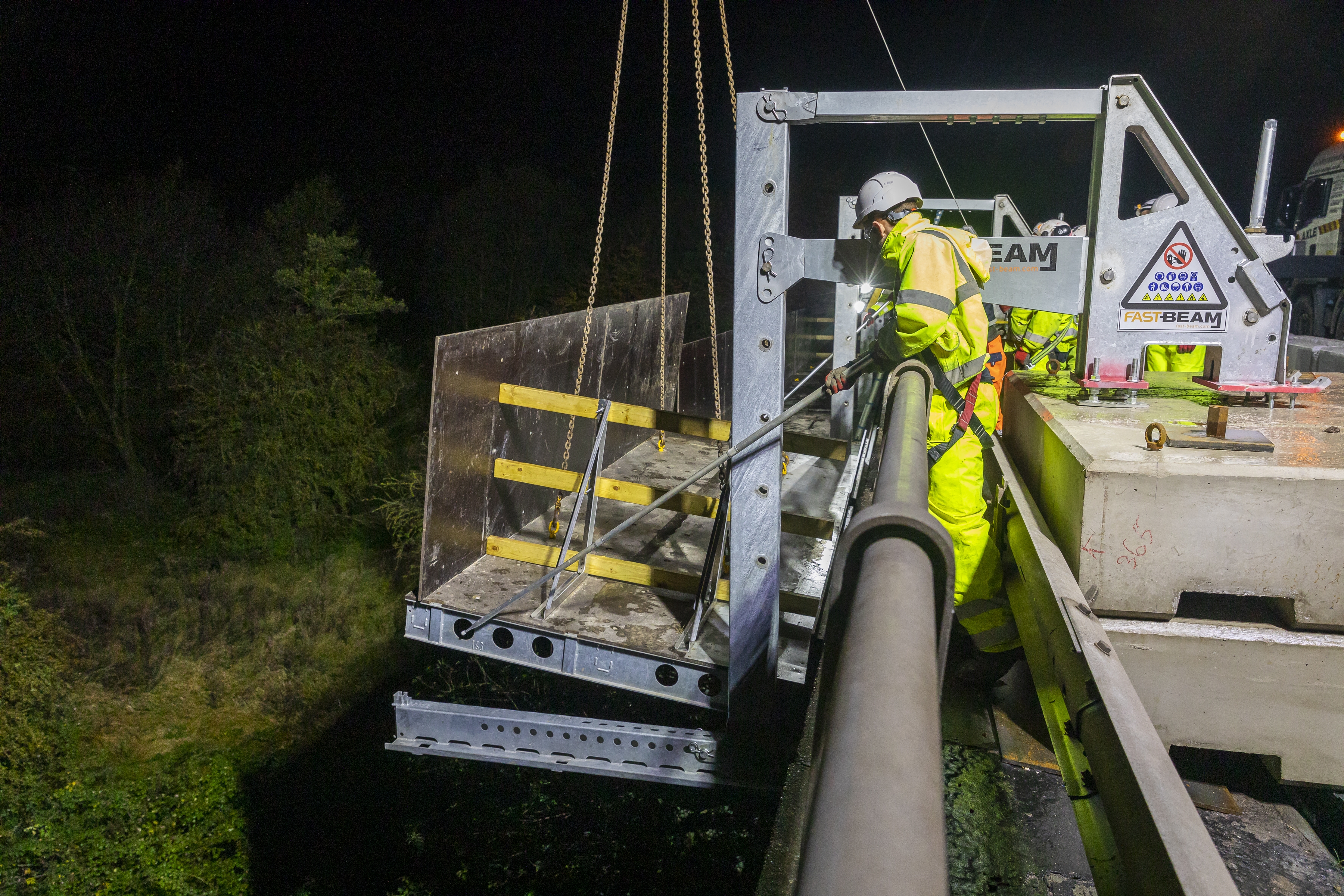 Fast Beam parapet access system