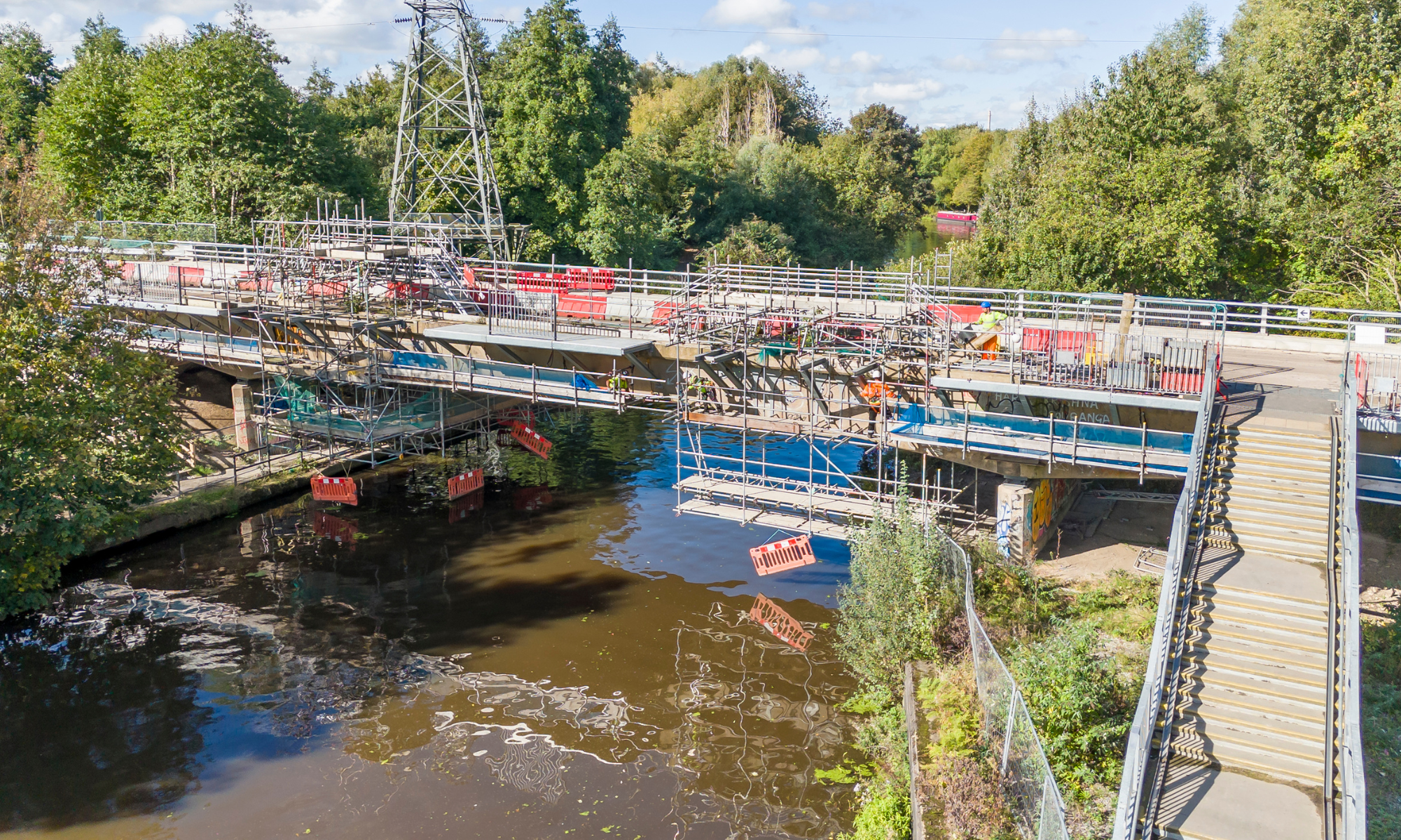 Skelton Grange Bridge undergoing refurbishments