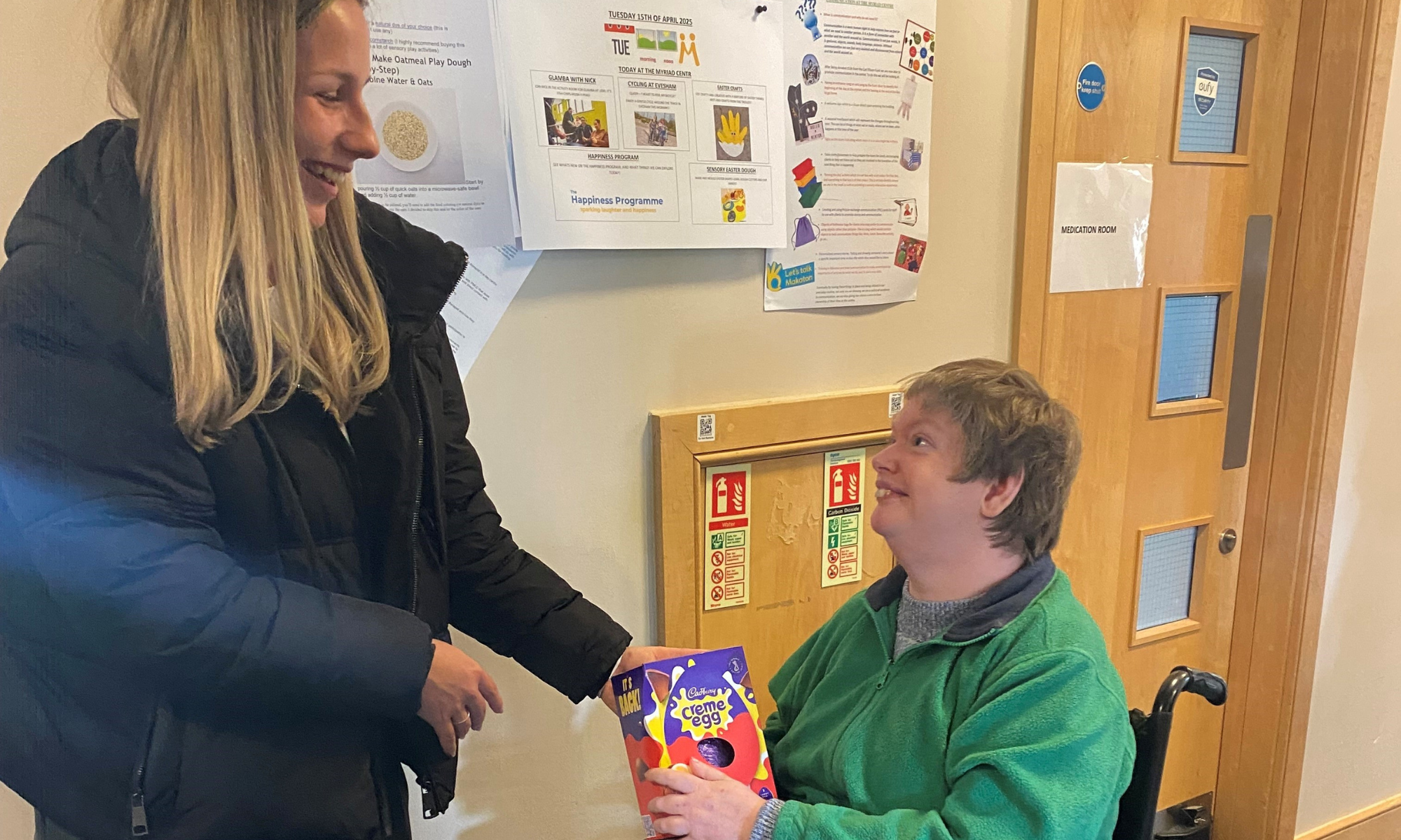 Easter donation at the Myriad Centre