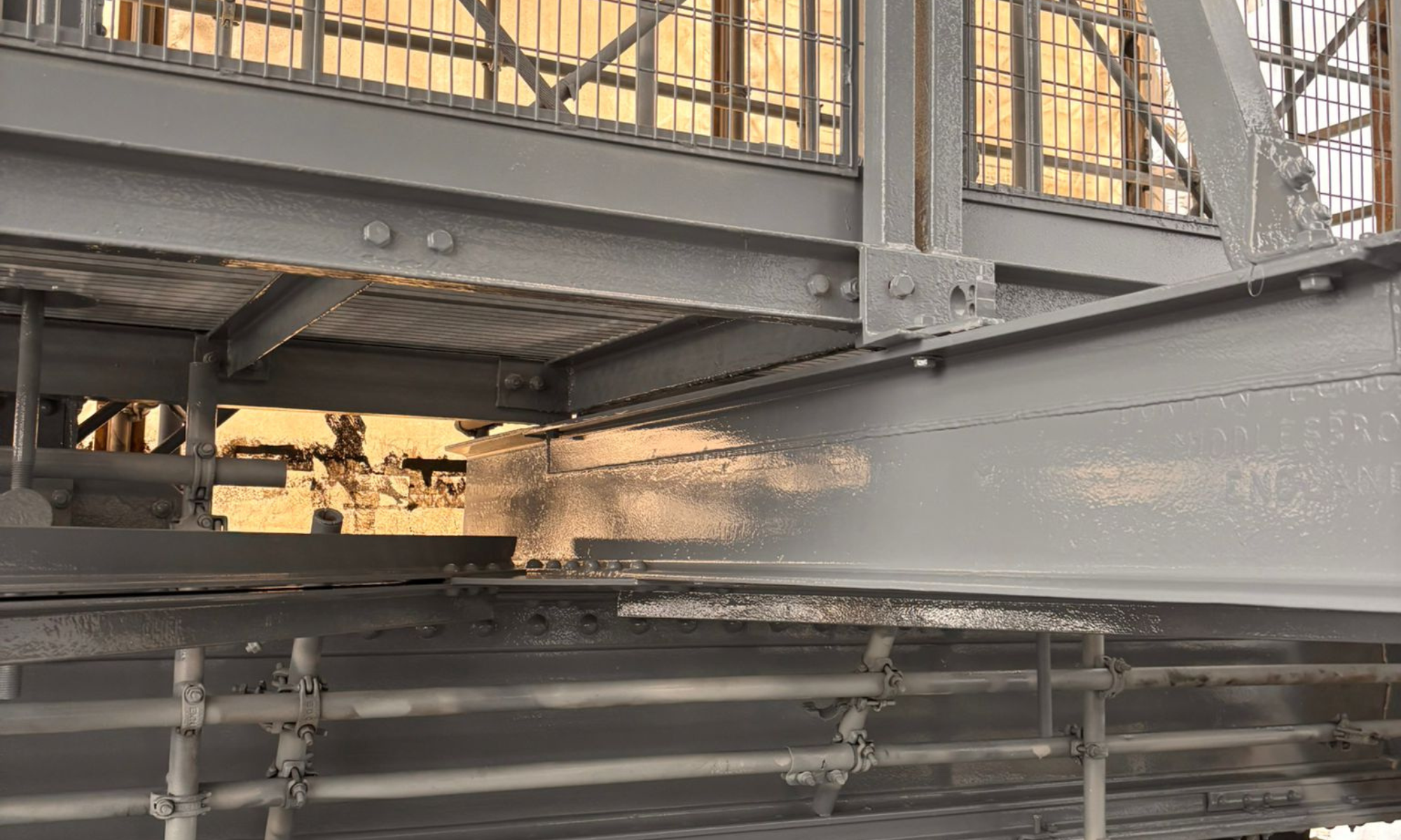 Painting works on Newport Transporter Bridge