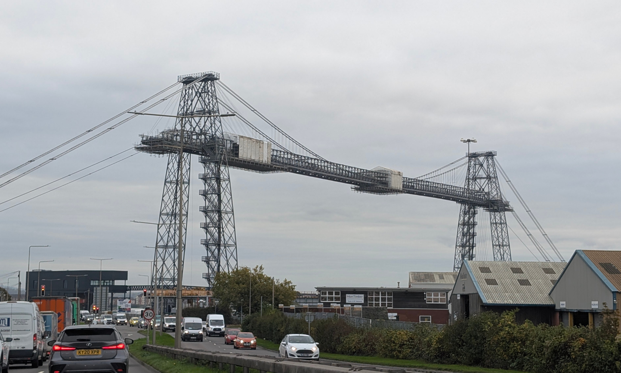 Access areas on Newport Transporter Bridge