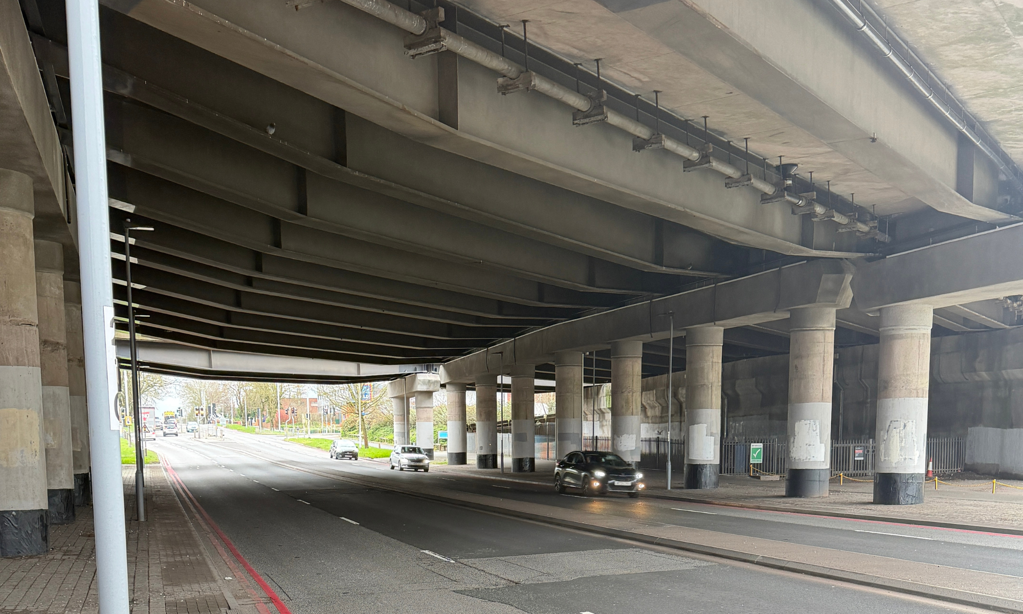 Works on the M5 Oldbury Viaduct