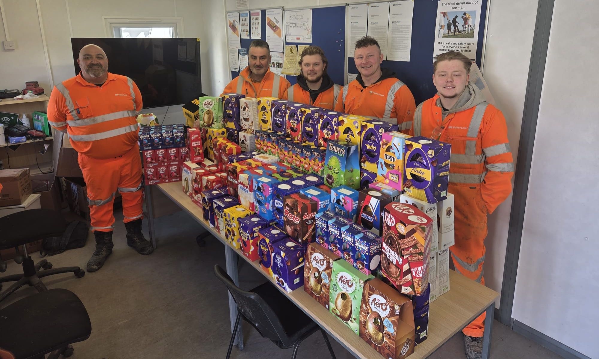 Easter egg collection at Tay Road Bridge