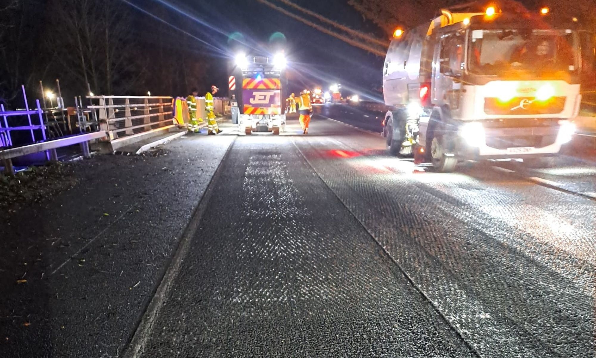 Refurbishment work at M27 Station Road