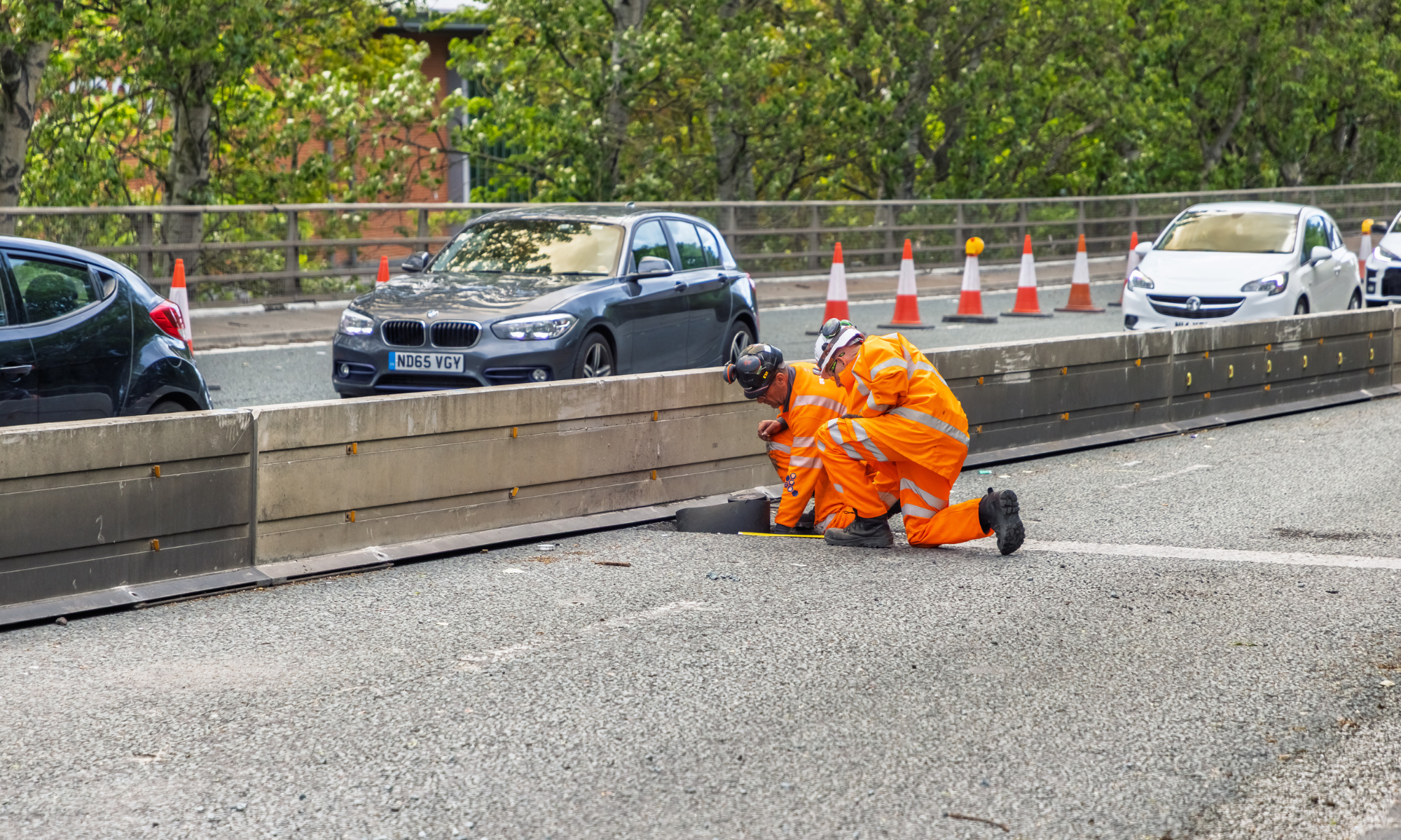 Joint works on Central Motorway