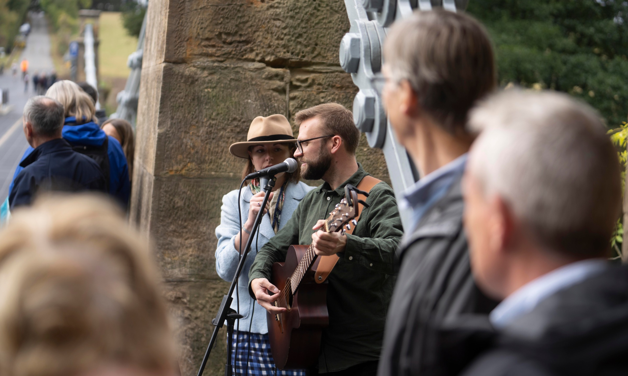 Musicians singing at opening ceremony