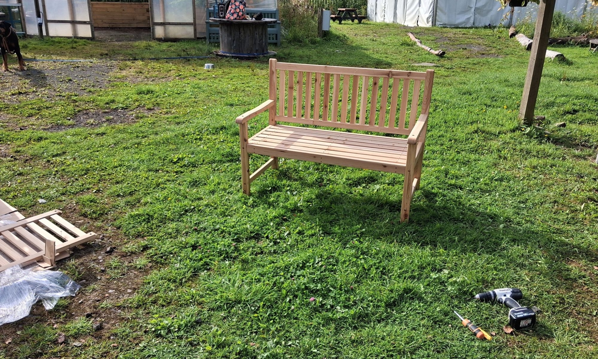 Bench built by VolkerLaser colleagues