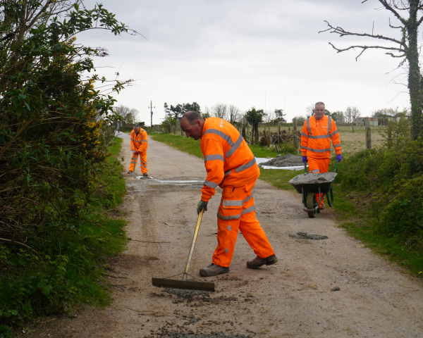 Rugby club road repairs