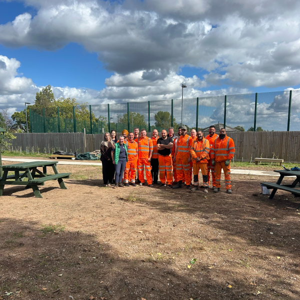 Group of volunteers in Birmingham project