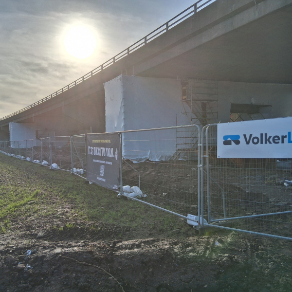 Works progressing on M9 Masterton Viaduct