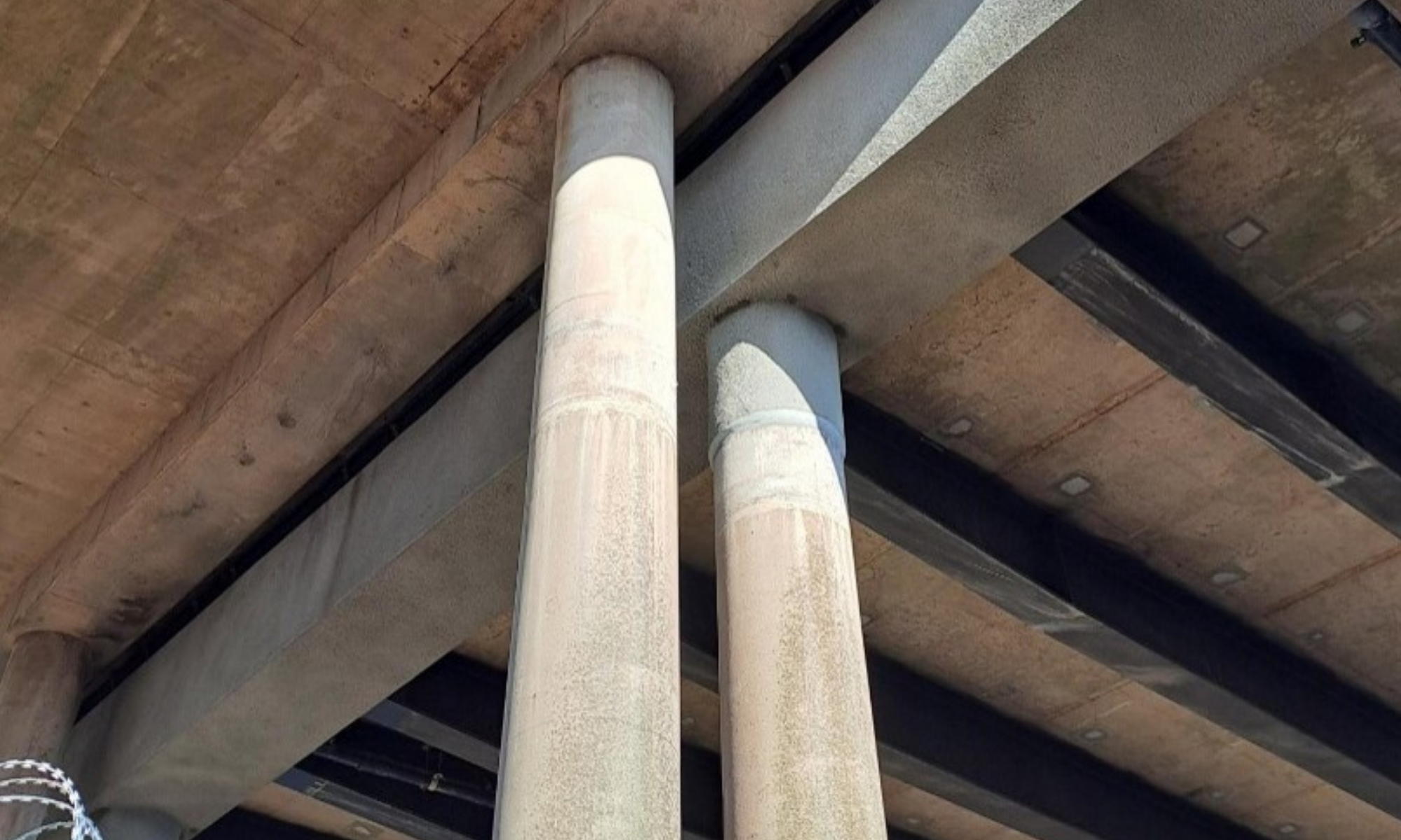 Concrete column repairs in Oldbury
