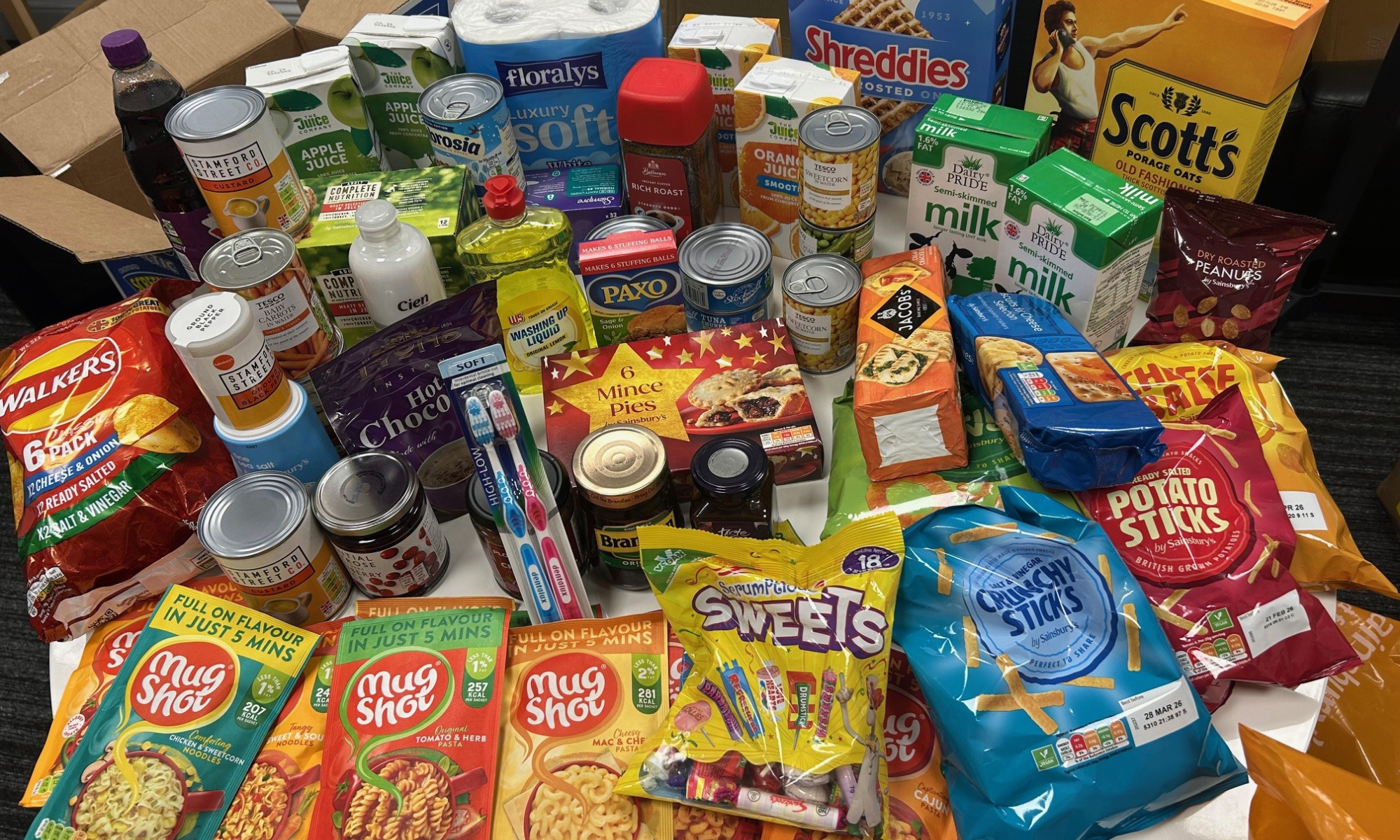 Worcester foodbank donation